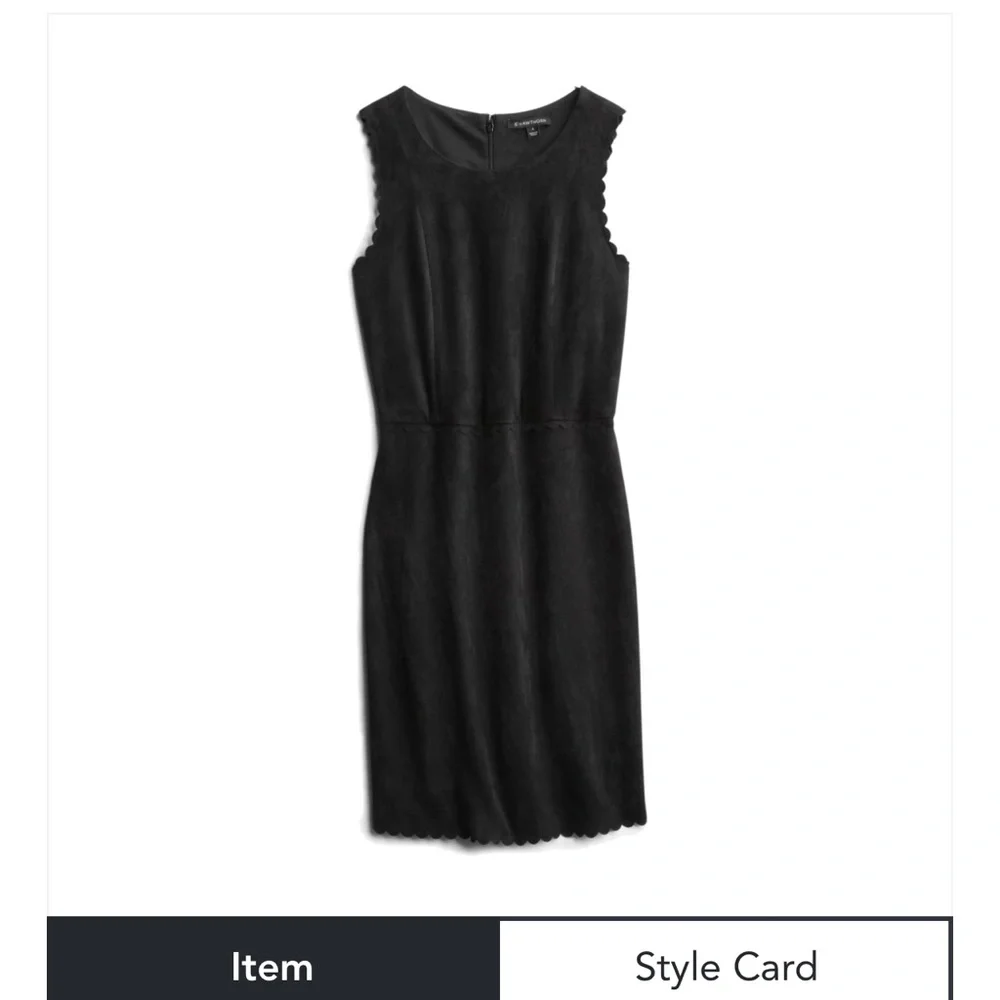NWT StitchFix Scallop Faux Suede Dress
